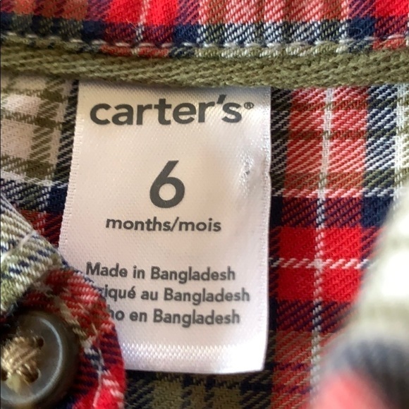 CARTER’S Plaid Button Down Shirt - Picture 6 of 6